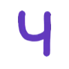 💜 Эмодзи «Фиолетовые буквы, таблички» для Telegram