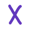 💜 Эмодзи «Фиолетовые буквы, таблички» для Telegram