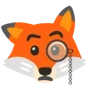 Стикер 54 Fox Emoji 1