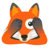 Стикер 51 Fox Emoji 1