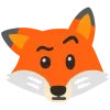 Стикер 53 Fox Emoji 1