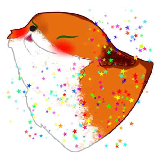 🥳 Стикер «Лиса Ориоль» для Telegram