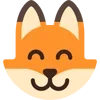 Стикер 19 Fox - мордочка с эмоциями лисички