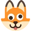 Стикер 18 Fox - мордочка с эмоциями лисички