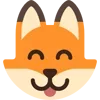 Стикер 20 Fox - мордочка с эмоциями лисички