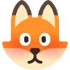 Стикер 16 Fox - мордочка с эмоциями лисички