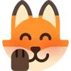 Стикер 4 Fox - мордочка с эмоциями лисички