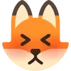 Стикер 8 Fox - мордочка с эмоциями лисички