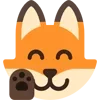 Стикер 37 Fox - мордочка с эмоциями лисички