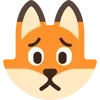 Стикер 29 Fox - мордочка с эмоциями лисички
