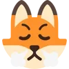 Стикер 12 Fox - мордочка с эмоциями лисички