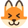 Стикер 40 Fox - мордочка с эмоциями лисички