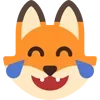 Стикер 22 Fox - мордочка с эмоциями лисички