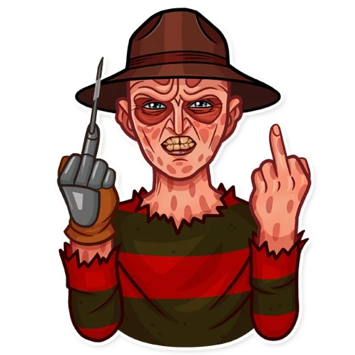 😚 Стикер «Freddys Nightmares» для Telegram