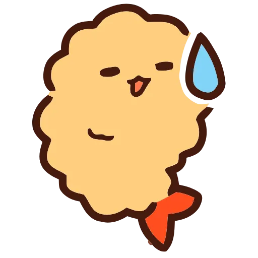Стикер 10 Fried Shrimp
