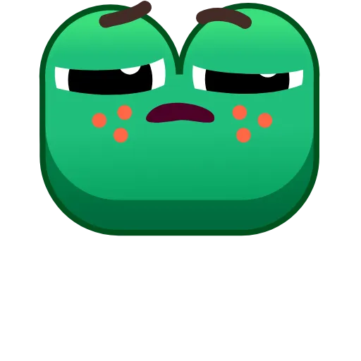 Стикер 44 Frog Emoji