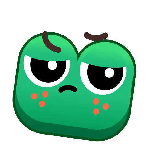 Стикер 41 Frog Emoji