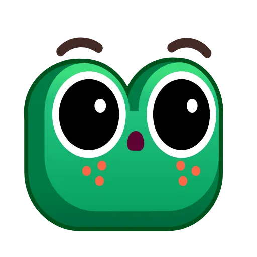 Стикер 34 Frog Emoji