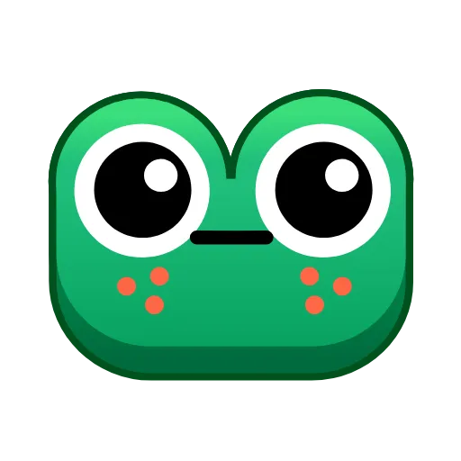 Стикер 38 Frog Emoji