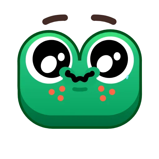 Стикер 7 Frog Emoji