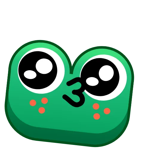 Стикер 15 Frog Emoji