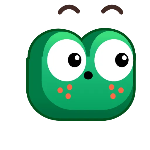 Стикер 33 Frog Emoji