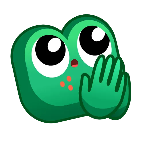 Стикер 50 Frog Emoji