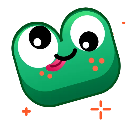 Стикер 17 Frog Emoji