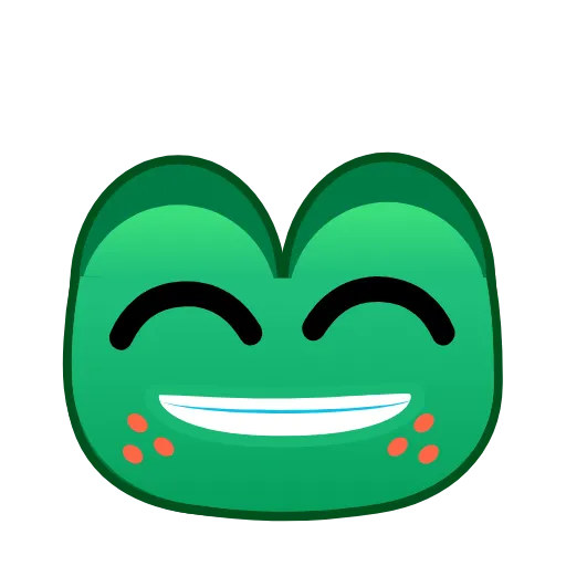 Стикер 2 Frog Emoji