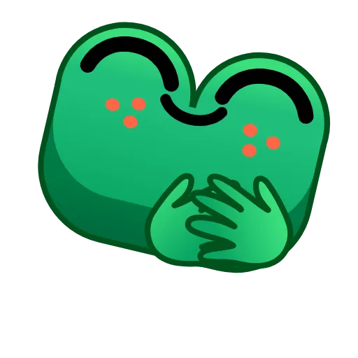Стикер 36 Frog Emoji