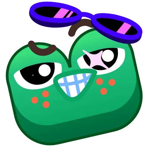Стикер 20 Frog Emoji