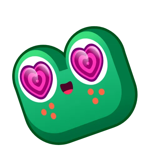 Стикер 12 Frog Emoji