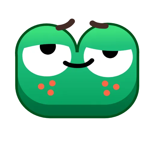Стикер 43 Frog Emoji