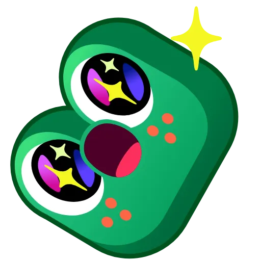 Стикер 21 Frog Emoji