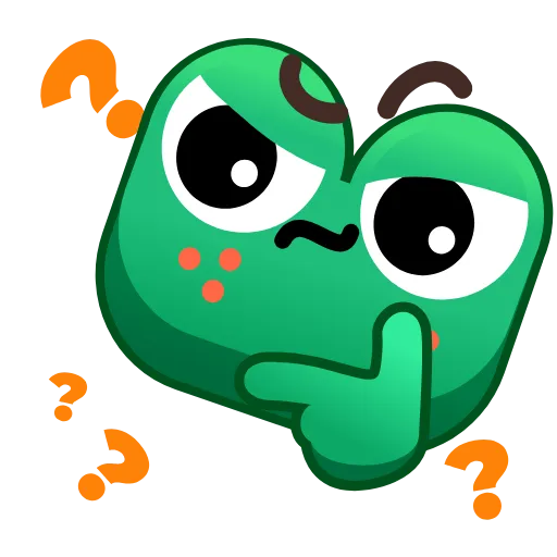 Стикер 37 Frog Emoji