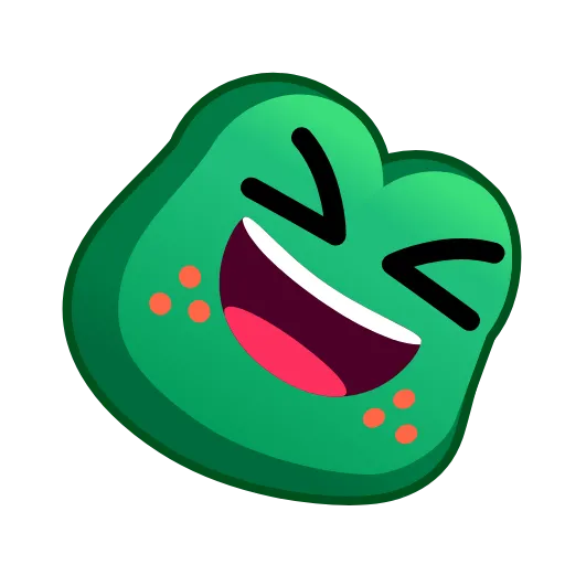 Стикер 6 Frog Emoji