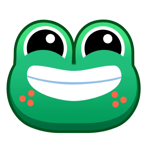 Стикер 5 Frog Emoji