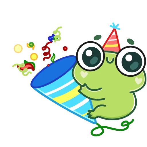 Стикер 44 Лягуш Пип