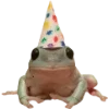 Стикер 7 🐸 Набор эмоджи с лягушками