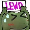 Стикер 26 😐 Worry frog emoji - Тревожный лягушонок