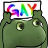 Стикер 25 😐 Worry frog emoji - Тревожный лягушонок