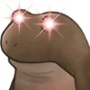Стикер 51 😐 Worry frog emoji - Тревожный лягушонок