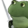 Стикер 3 😐 Worry frog emoji - Тревожный лягушонок
