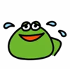 Стикер 23 🙂 Frogs emoji - лягушки
