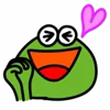 Стикер 7 🙂 Frogs emoji - лягушки