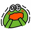 Стикер 38 🙂 Frogs emoji - лягушки