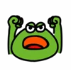 Стикер 20 🙂 Frogs emoji - лягушки