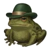 Стикер 21 Frogs In Hats