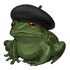 Стикер 10 Frogs In Hats