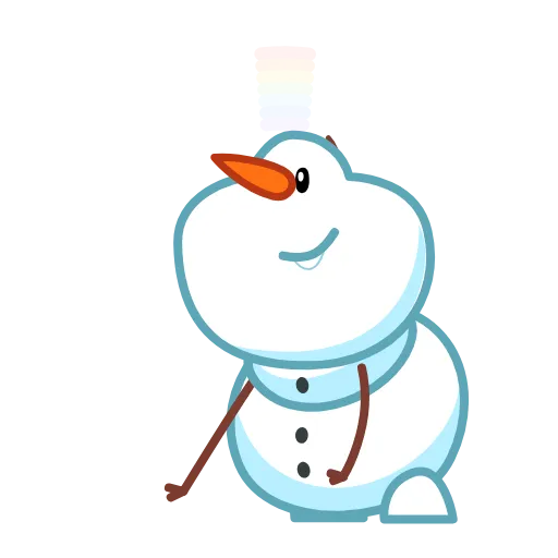 Стикер 12 Snowman